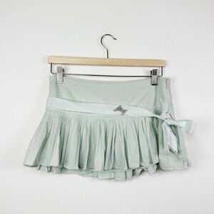 Vintage Y2K Abercrombie & Fitch‎ Coquette Ballerina Fairy Blue Micro Mini Skirt